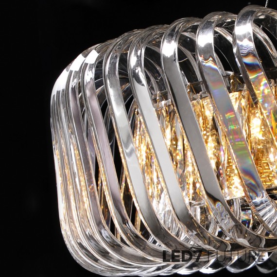 Loft Industry Modern - Spiral Glass Chandelier